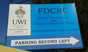 The UWI-FDCRC sign
