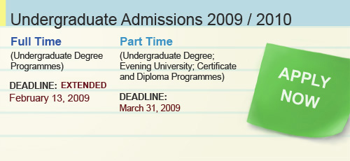 Undergraduate Applications open