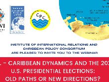 webinar titled "U.S-Caribbean Dynamics and the 2024 U.S Presidential Elections: Old Path or New Directions"