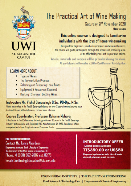 Wine making deals course