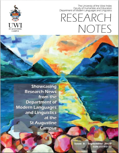 Cover of research notes featuring a title, author name, and abstract on a textured background.