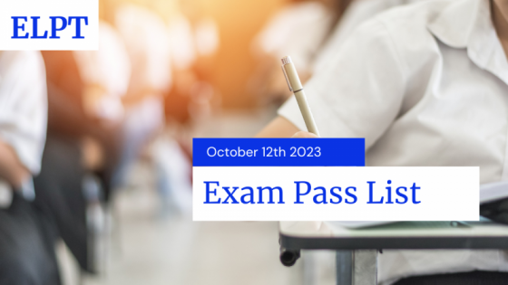 ELPT Exam Pass List