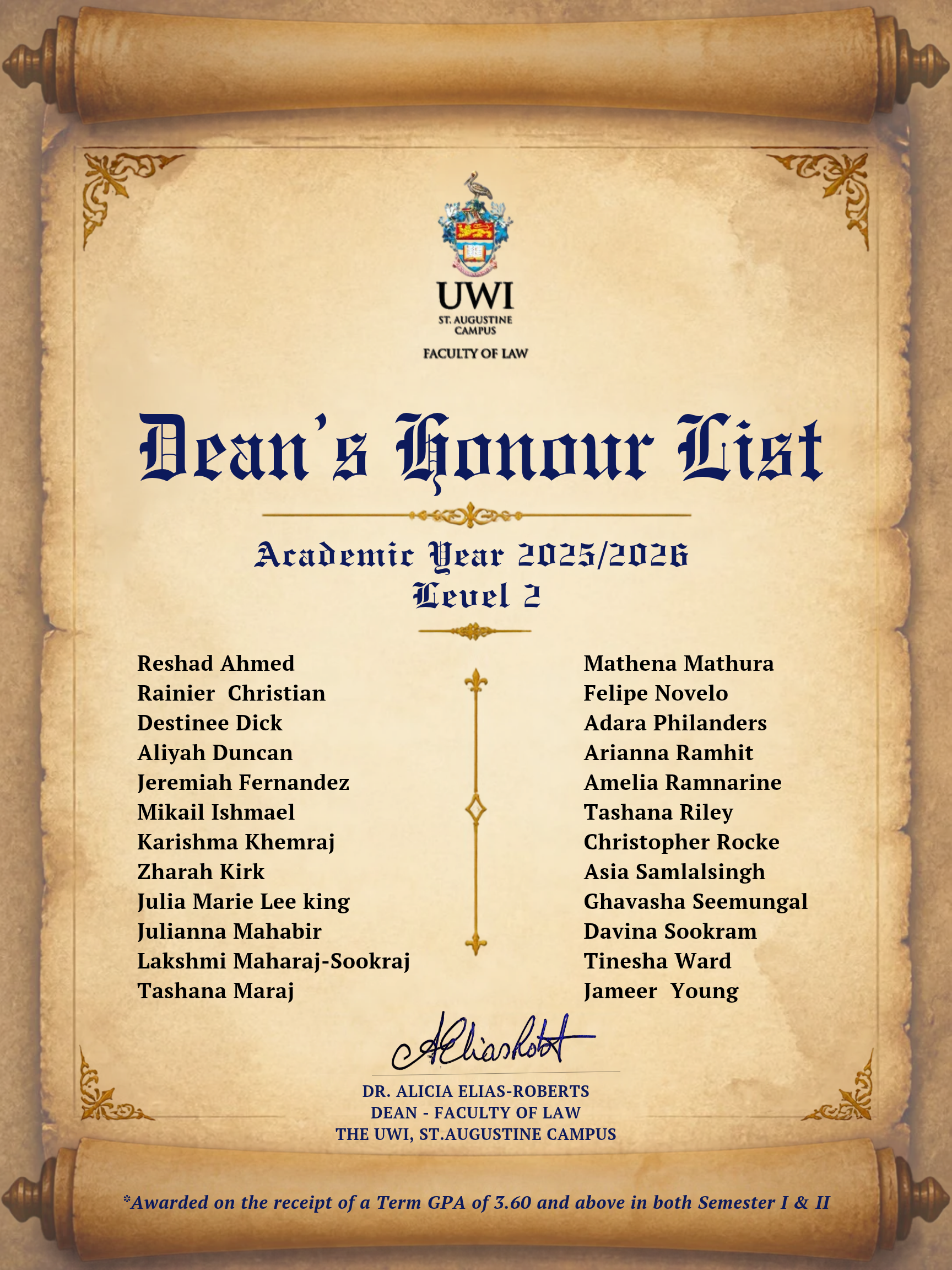 Dean’s Honour List Year 2 - 2025_2026 (2)