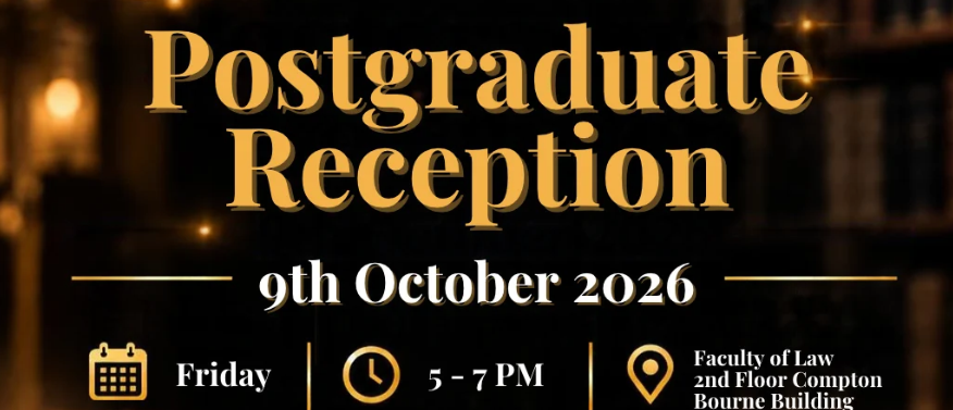 Faculty of Law Postgraduate Reception 2026