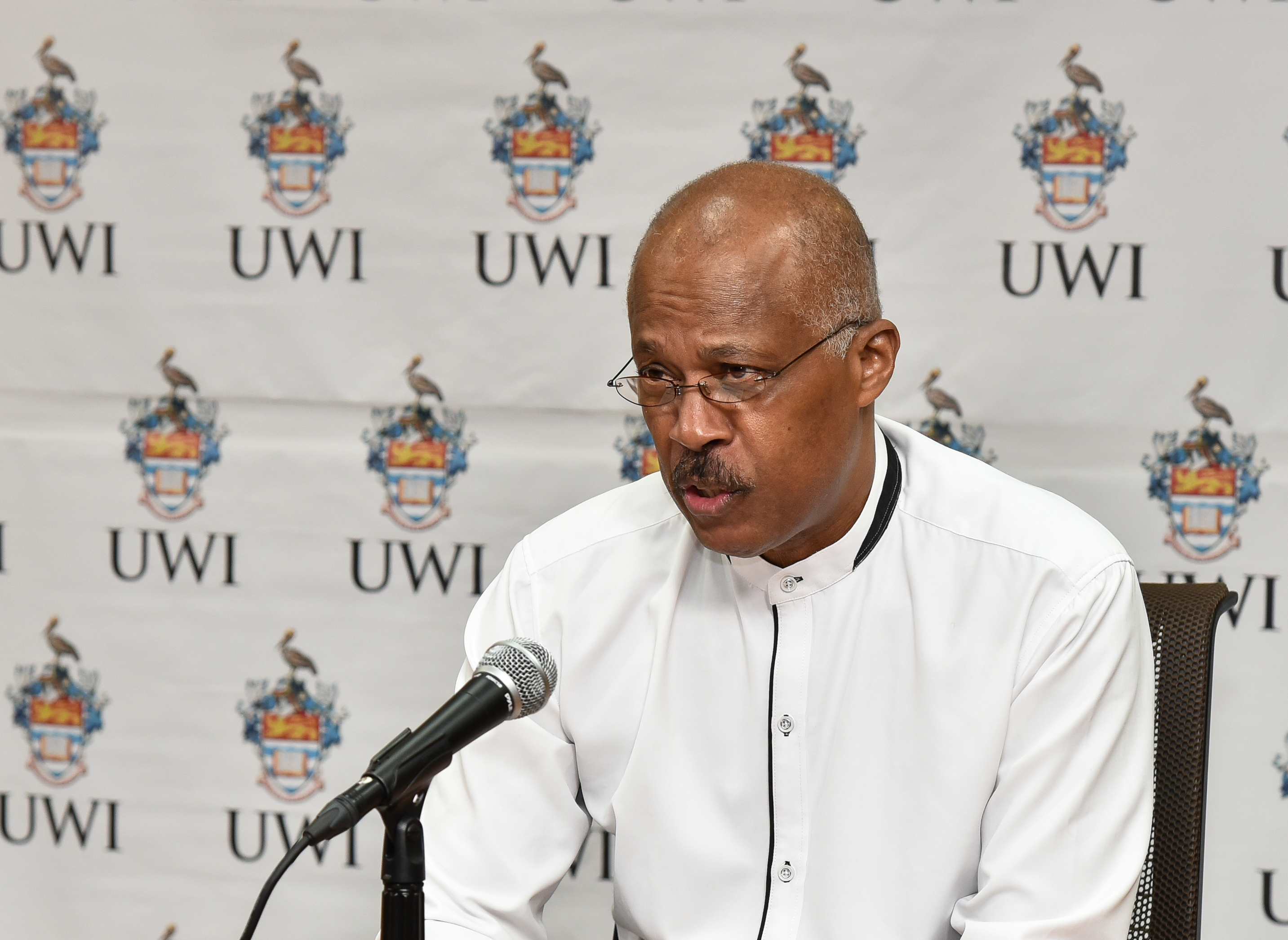 Professor Sir Hilary Beckles, Vice-Chancellor, The UWI announces the University’s latest rankings at a virtual event on Friday, July 17, 2020.