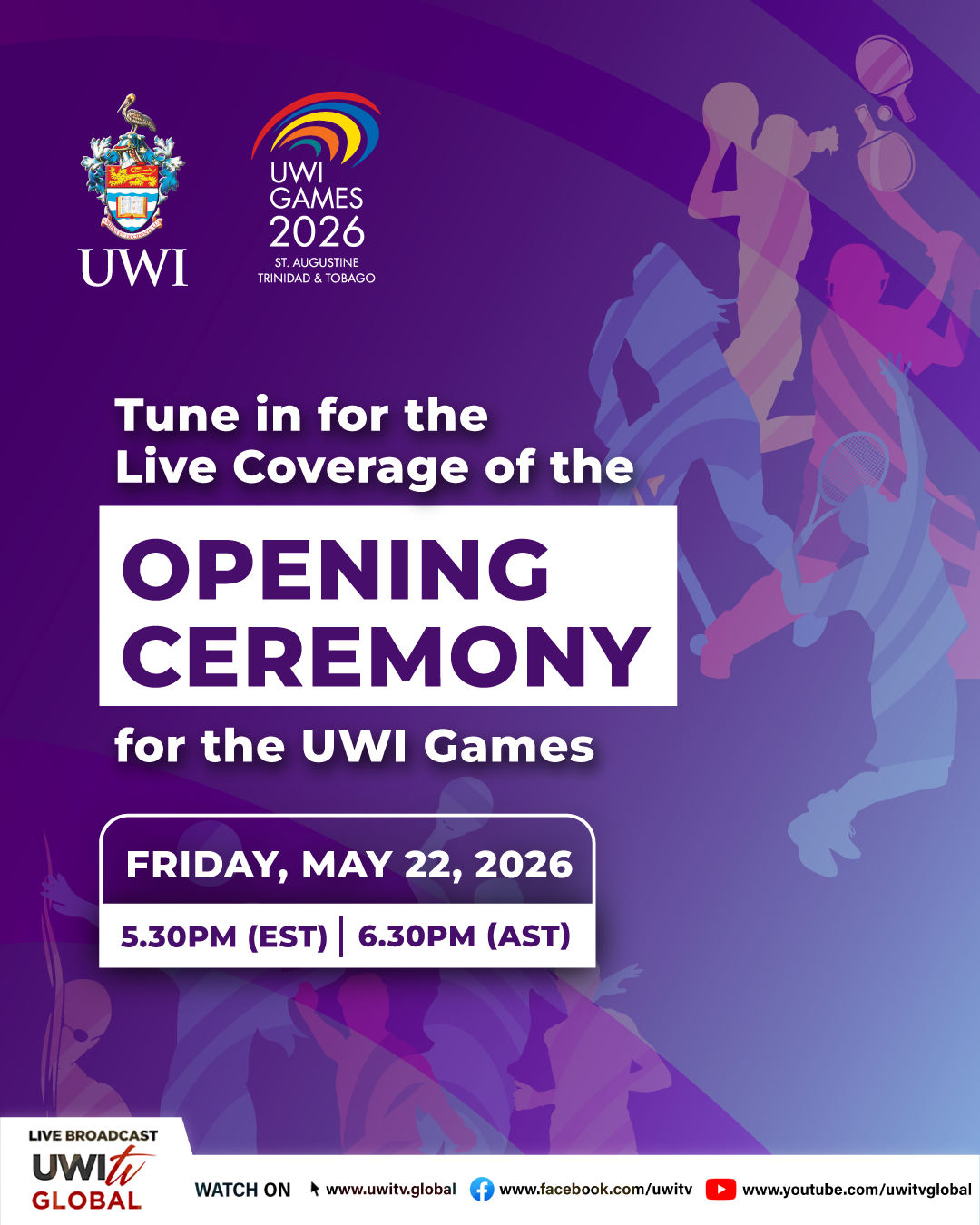 UWI Games 2026 Kick Off with Parade, Performances and Flame Lighting